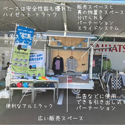 ベースは安全性能も優れたハイゼットトラック